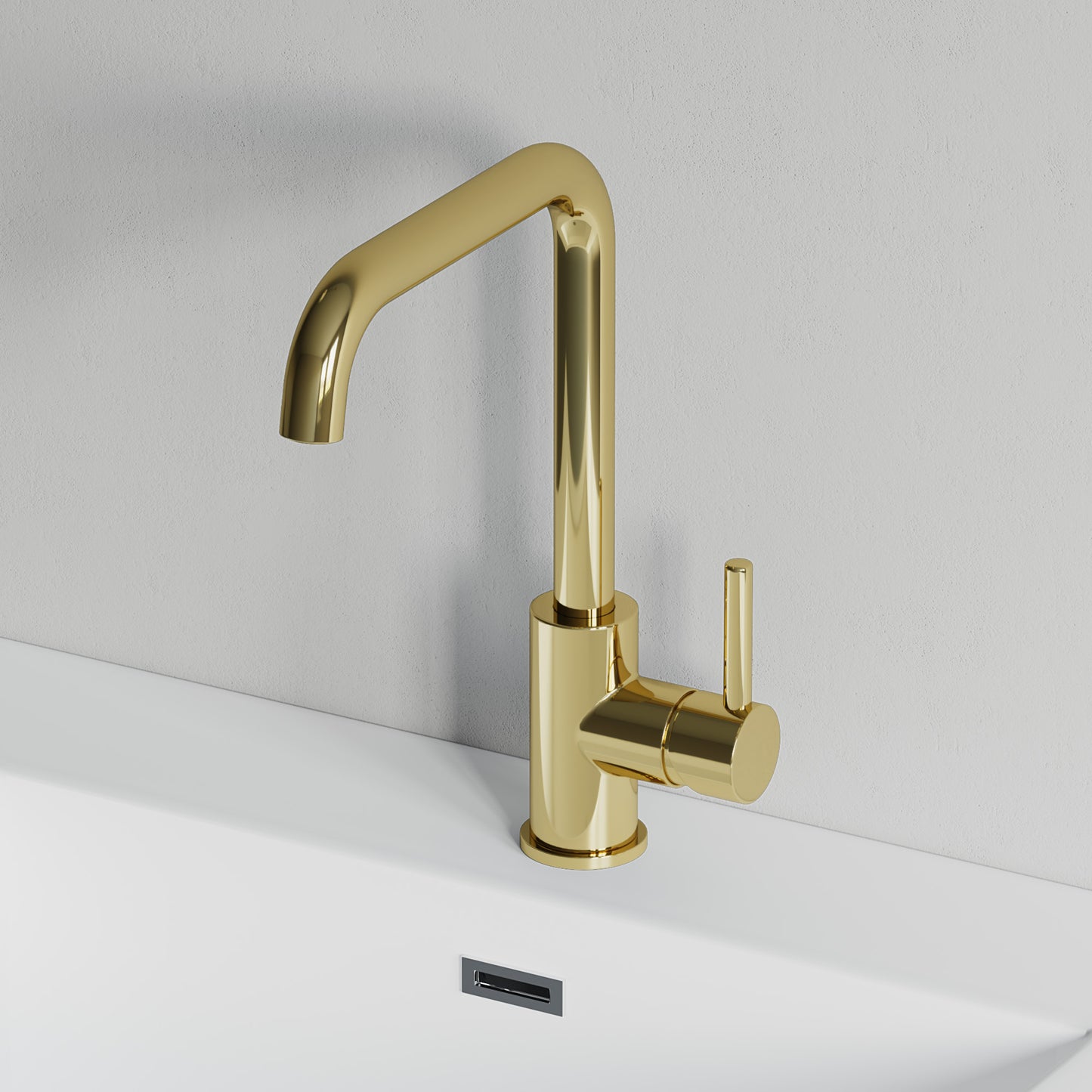 Single Handle Lavatory Faucet - DW Gold - 008