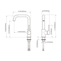 Single Handle Lavatory Faucet - DW Gold - 008