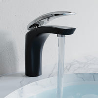 Single Handle Bathroom Faucet - DW 017 Black & Chrome Combo