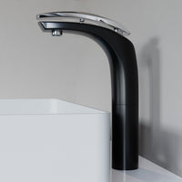 Single Handle Bathroom Faucet - DW Chrome & Black - 018