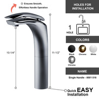 Single Handle Bathroom Faucet - DW Chrome - 018