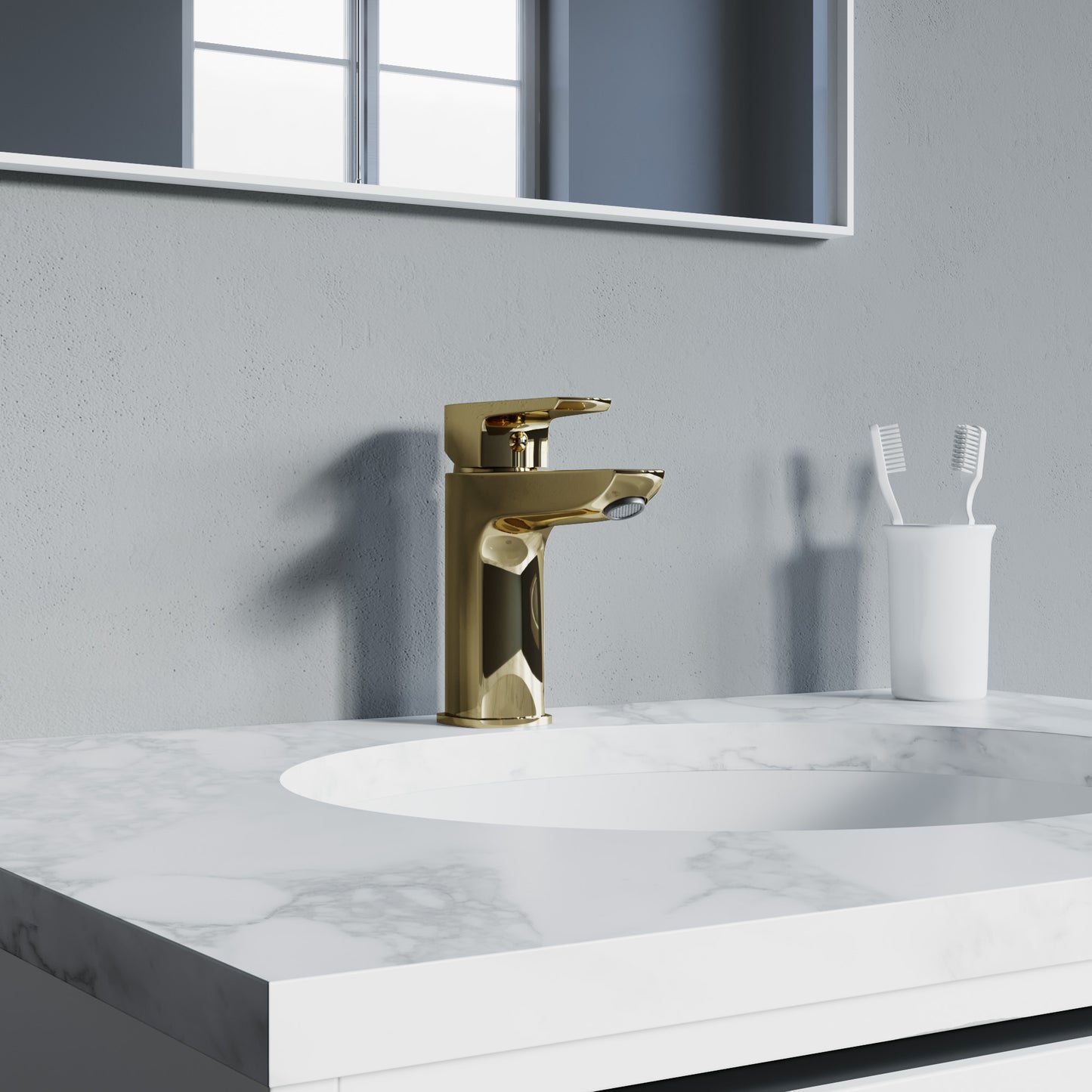 Single Handle Bathroom Faucet - DW Gold - 021