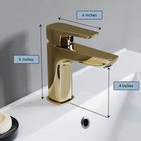 Single Handle Bathroom Faucet - DW Gold - 021