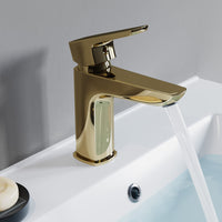 Single Handle Bathroom Faucet - DW Gold - 021