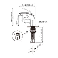 Single Handle Bathroom Faucet - DW 017 White & Chrome Combo