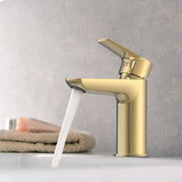 Single Handle Bathroom Faucet - DW Gold - 021