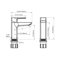 Single Handle Bathroom Faucet - DW Chrome - 021