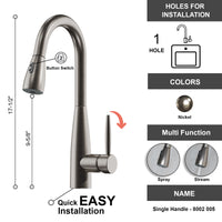 Single Handle Pull-Out Kitchen Faucet - DW