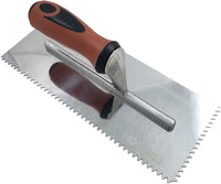 Stainless Steel V-Notch Trowel - 3/16"