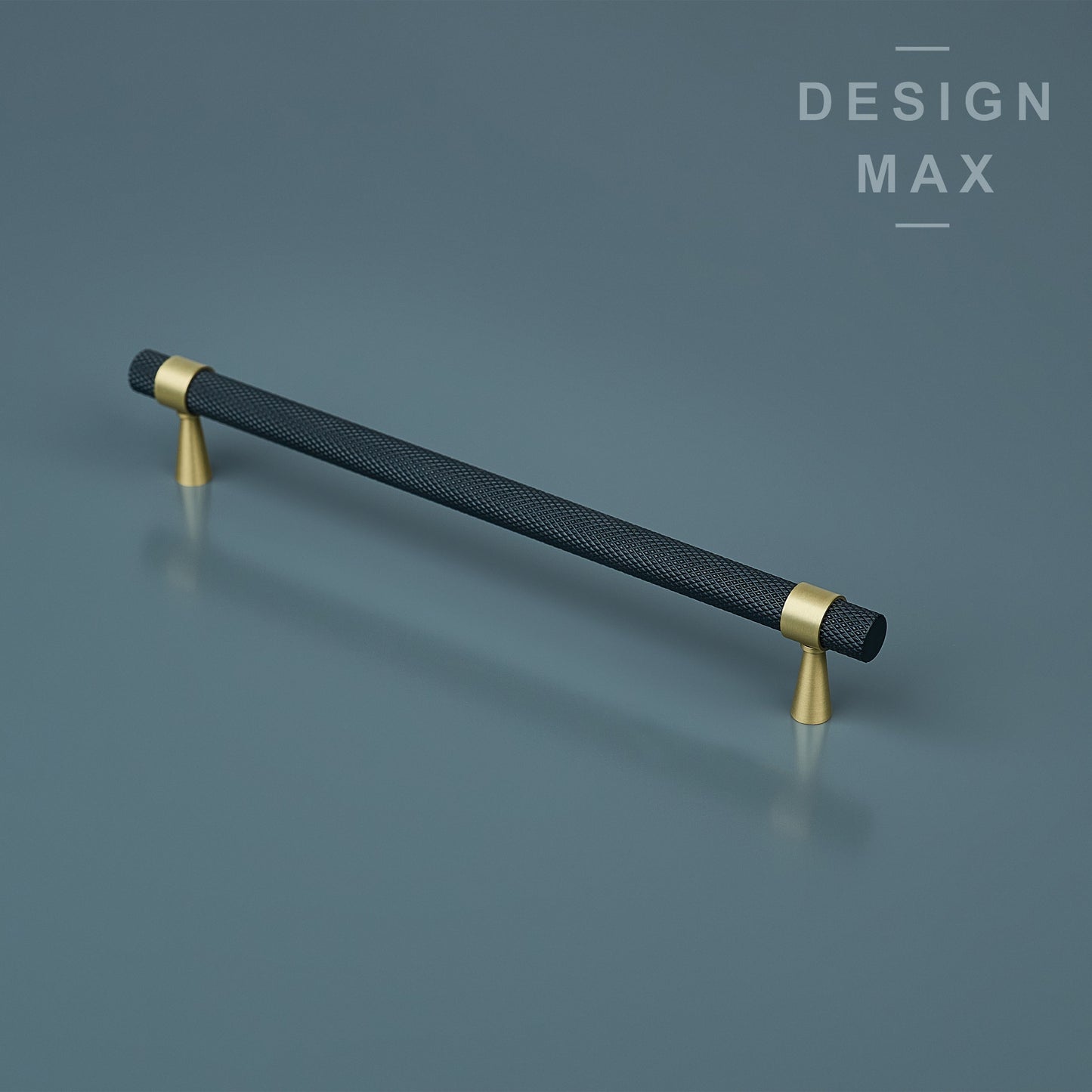 Knurled Solid Brass Drawer Pull Handles