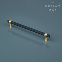 Knurled Solid Brass Drawer Pull Handles