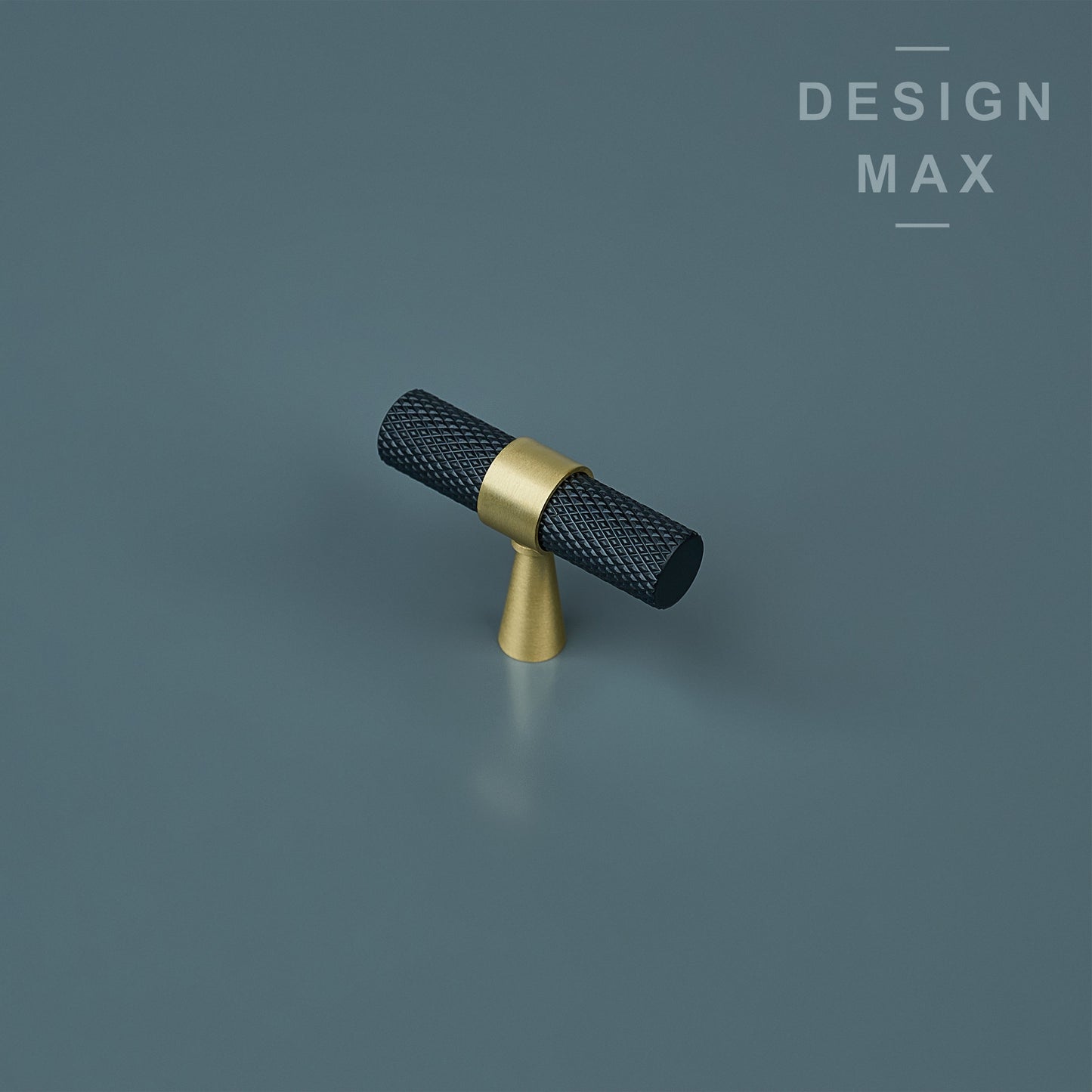 Knurled Solid Brass Drawer Pull Handles