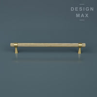 Gold Knurled Brass Cabinet Pull Handles