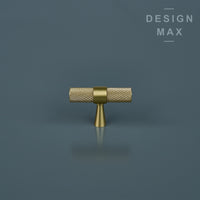 Gold Knurled Brass Cabinet Pull Handles