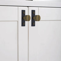 Brass Knob and Pull with Backplate