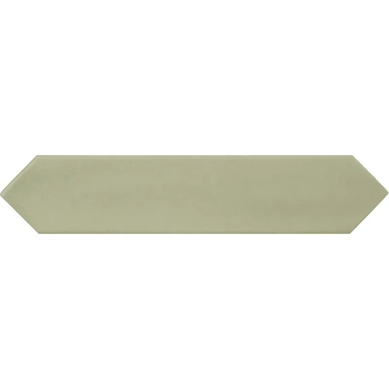 Sage Point 2" x 10" Matte Green Picket Ceramic Tile