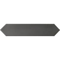 Onyx Point 2" x 10" Matte Black Picket Ceramic Tile