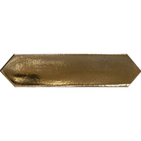 Gilded Point Gold 2" x 10" Glossy Picket Ceramic Tile