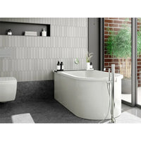 Stone Gray Point 2" x 10" Matte Picket Ceramic Tile