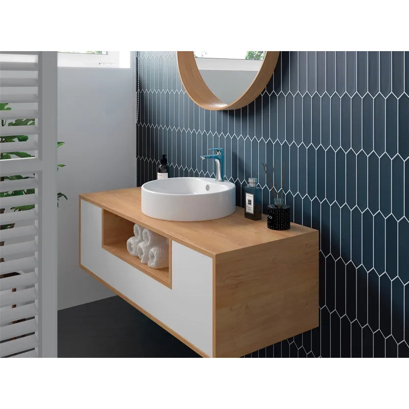Midnight Navy Point 2" x 10" Matte Picket Ceramic Tile