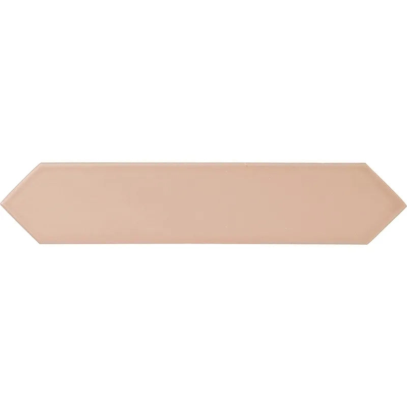 Blush Rose Point 2" x 10" Matte Picket Ceramic Tile