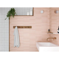 Blush Rose Point 2" x 10" Matte Picket Ceramic Tile