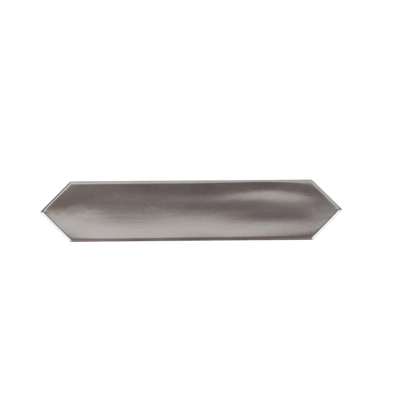 Sterling Silver Point 2" x 10" Metallic Picket Ceramic Tile
