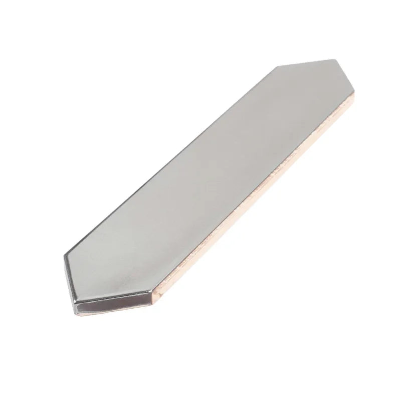 Sterling Silver Point 2" x 10" Metallic Picket Ceramic Tile