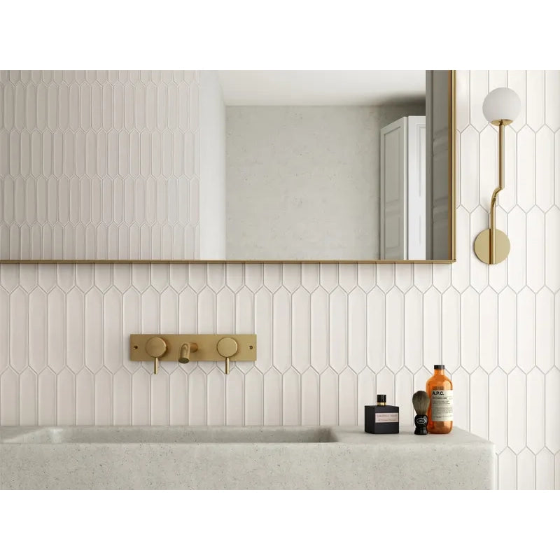 White Point 2"x10" Matte Picket Ceramic Tile