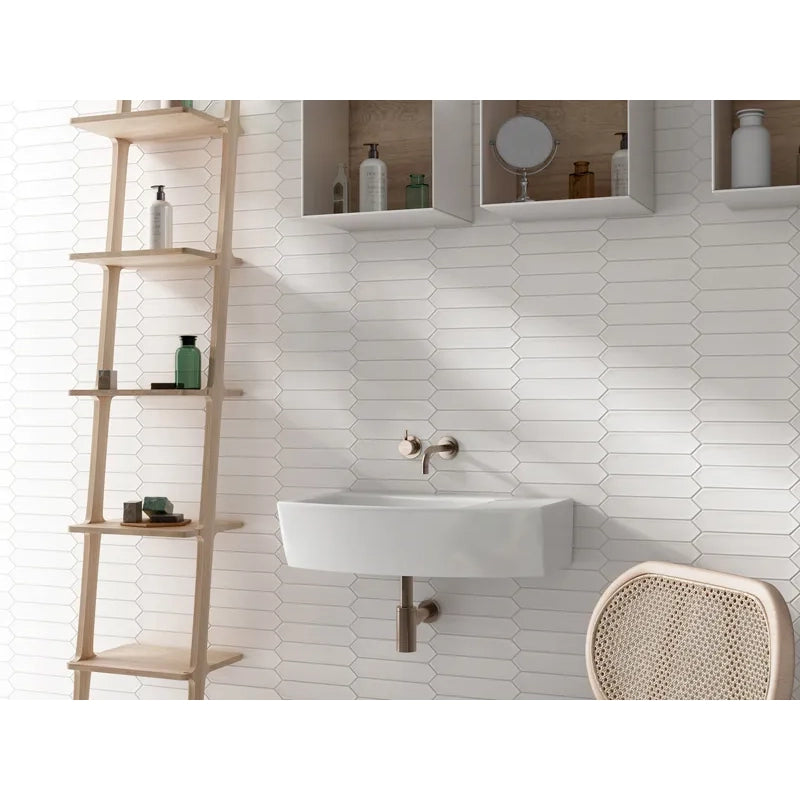 White Point 2"x10" Matte Picket Ceramic Tile