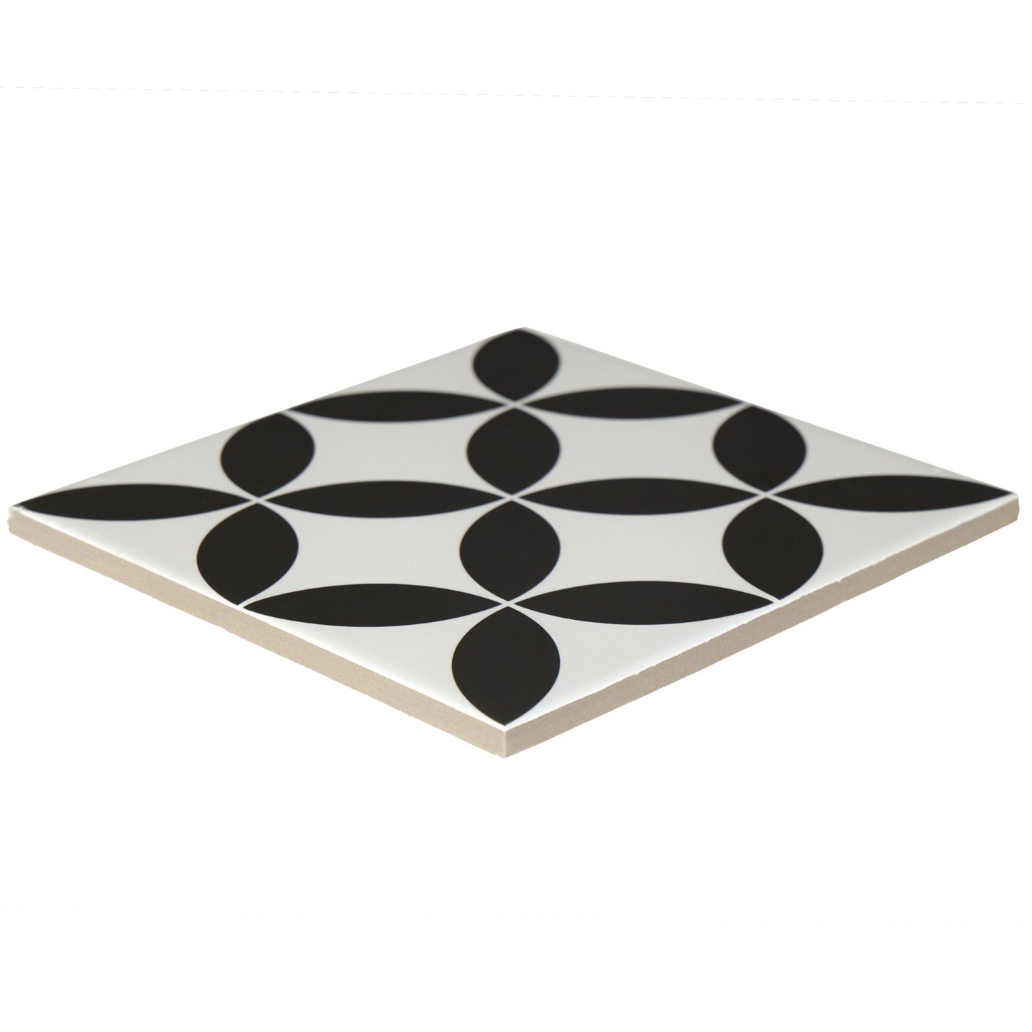 8x8 Bold Light Black porcelain tile