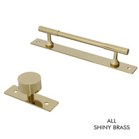 Brass Knob and Pull with Backplate