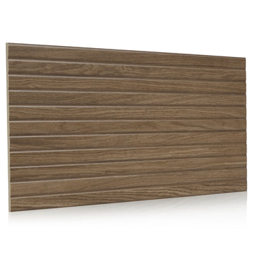 12x24 Wood Panel 3D design wall tile - Nogal - Industry Tile