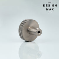 Brassio Knurled Solid Brass Cabinet Knob