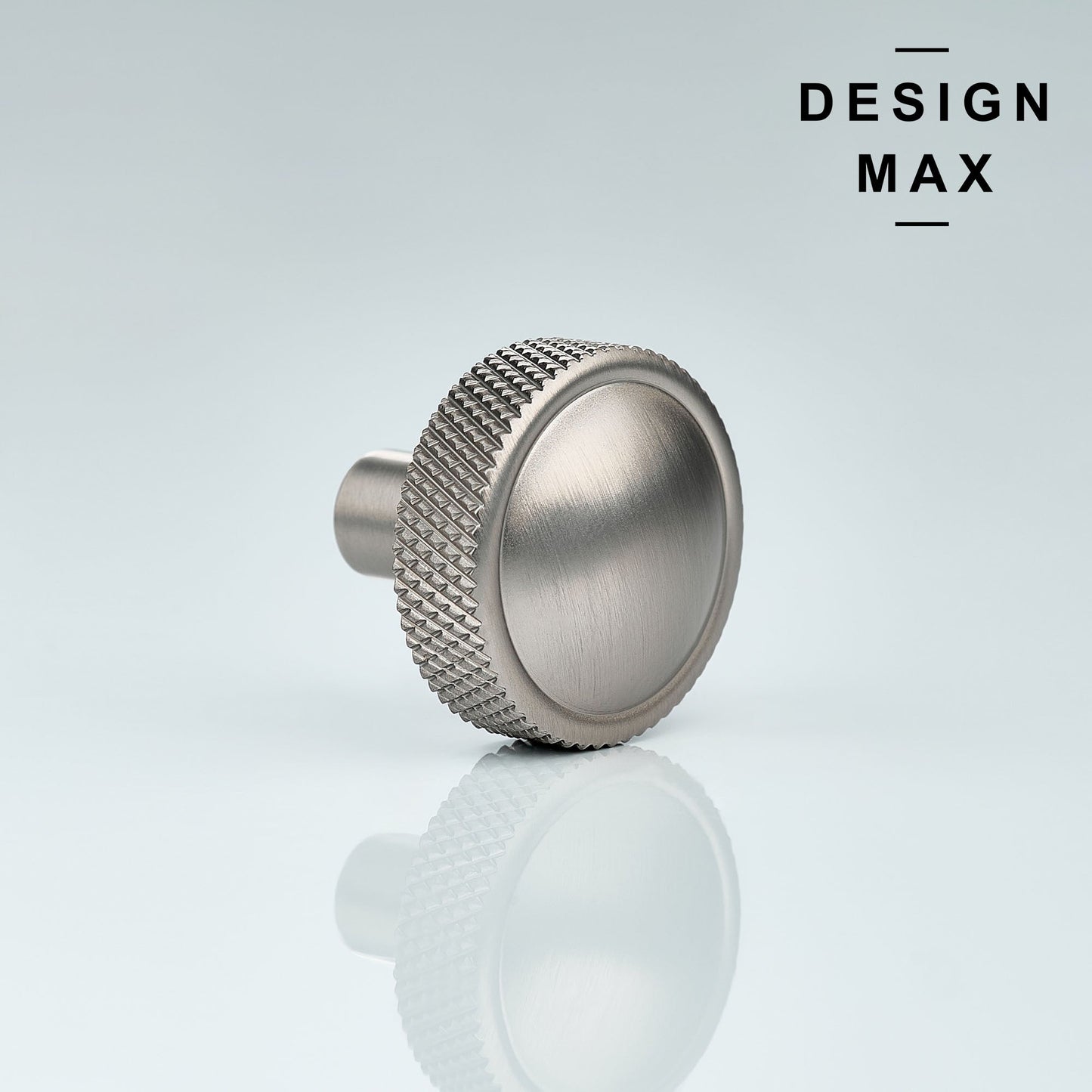 Brassio Knurled Solid Brass Cabinet Knob