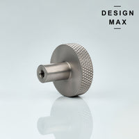 Brassio Knurled Solid Brass Cabinet Knob