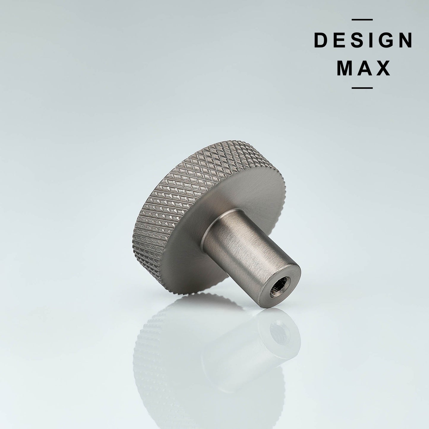 Brassio Knurled Solid Brass Cabinet Knob