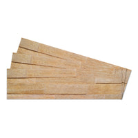 Burly Wood - Self-Adhesive 3D Peel & Stick Real Stacked Stone Tiles [Pack of 10]