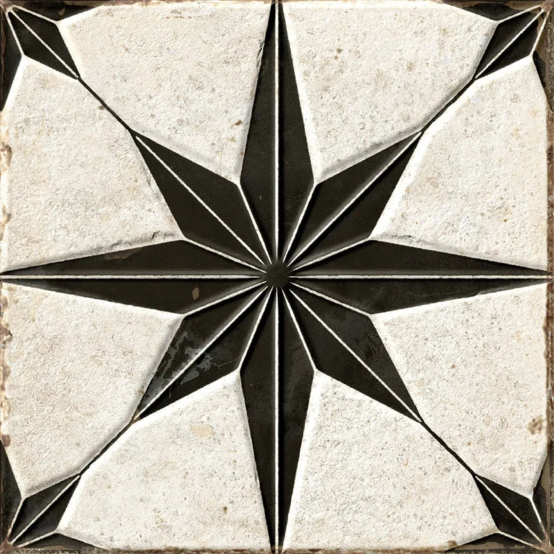 Orion Star Black Porcelain Tile 8x8 - Tilevanity.com