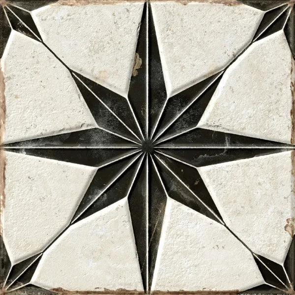 Orion Star Black Porcelain Tile 8x8 - Tilevanity.com
