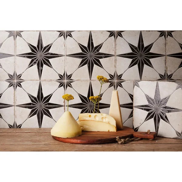 Orion Star Black Porcelain Tile 8x8 - Tilevanity.com