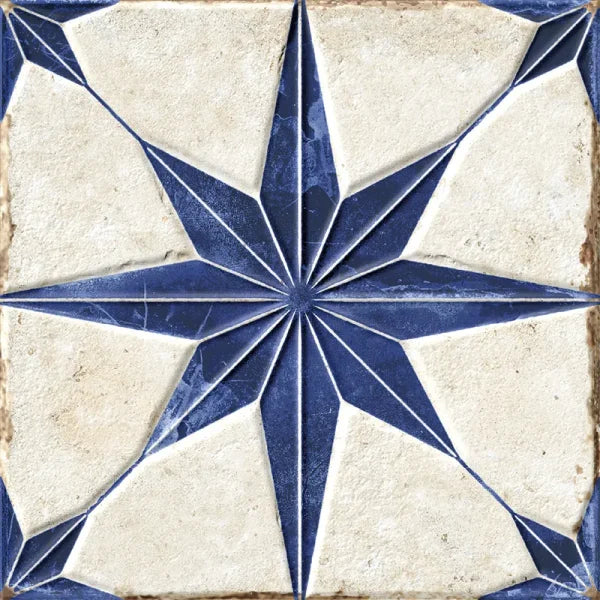 Orion Star Blue Porcelain Tile 8x8 - Tilevanity.com