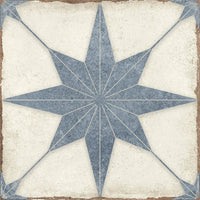 Heritage Azure 8" x 8" Weathered Blue Matte Porcelain Tile