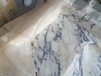 Calacatta Viola Marble Wall-mount Bathroom Vanity carved from Solid Block (W)20" (L)52"