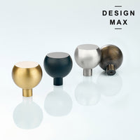 Caldon Matte Black Solid Brass Cabinet Knob