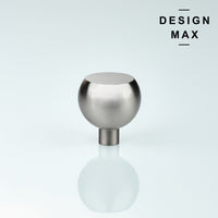 Caldon Satin Silver Solid Brass Cabinet Knob