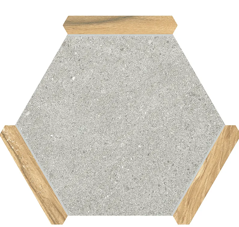 Hexelle Gray Matte Porcelain Hexagon Tile – 8.66x9.84