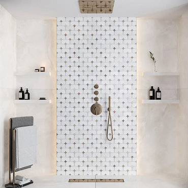 Artisan Blend Multicolor Honed & Polished Natural Stone Mosaic Tile