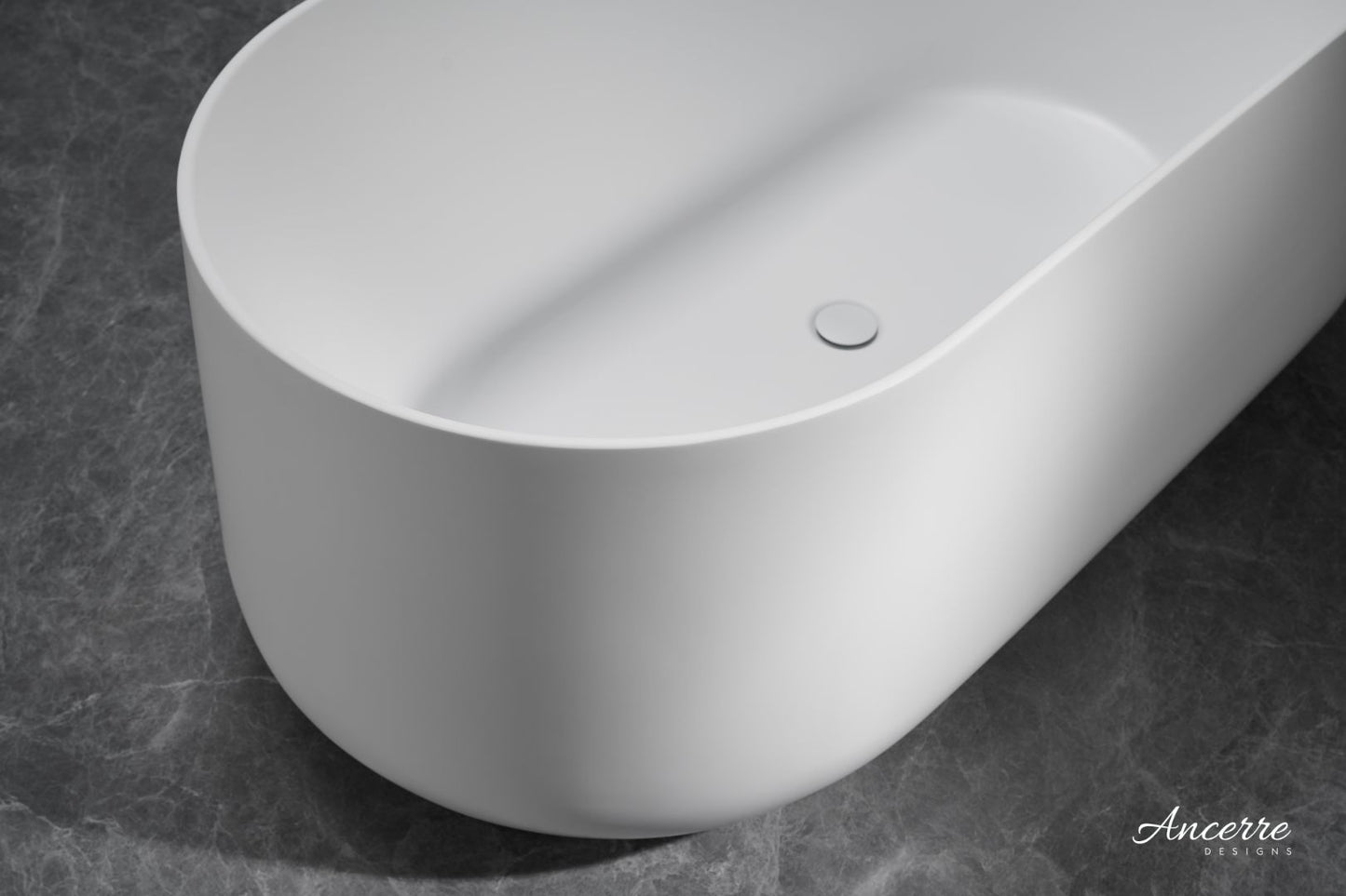 Cossue 61" Freestanding Acrylic Bathtub in White