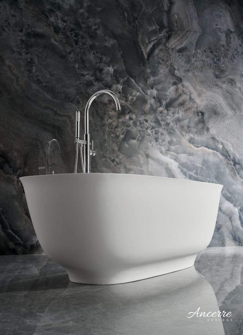 Fiore Freestanding Solid Surface Bathtub